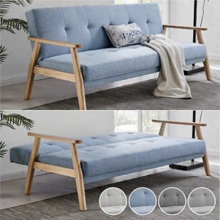 LS-591 Pink : Ghế Sofa Băng Ngã Thành Giường